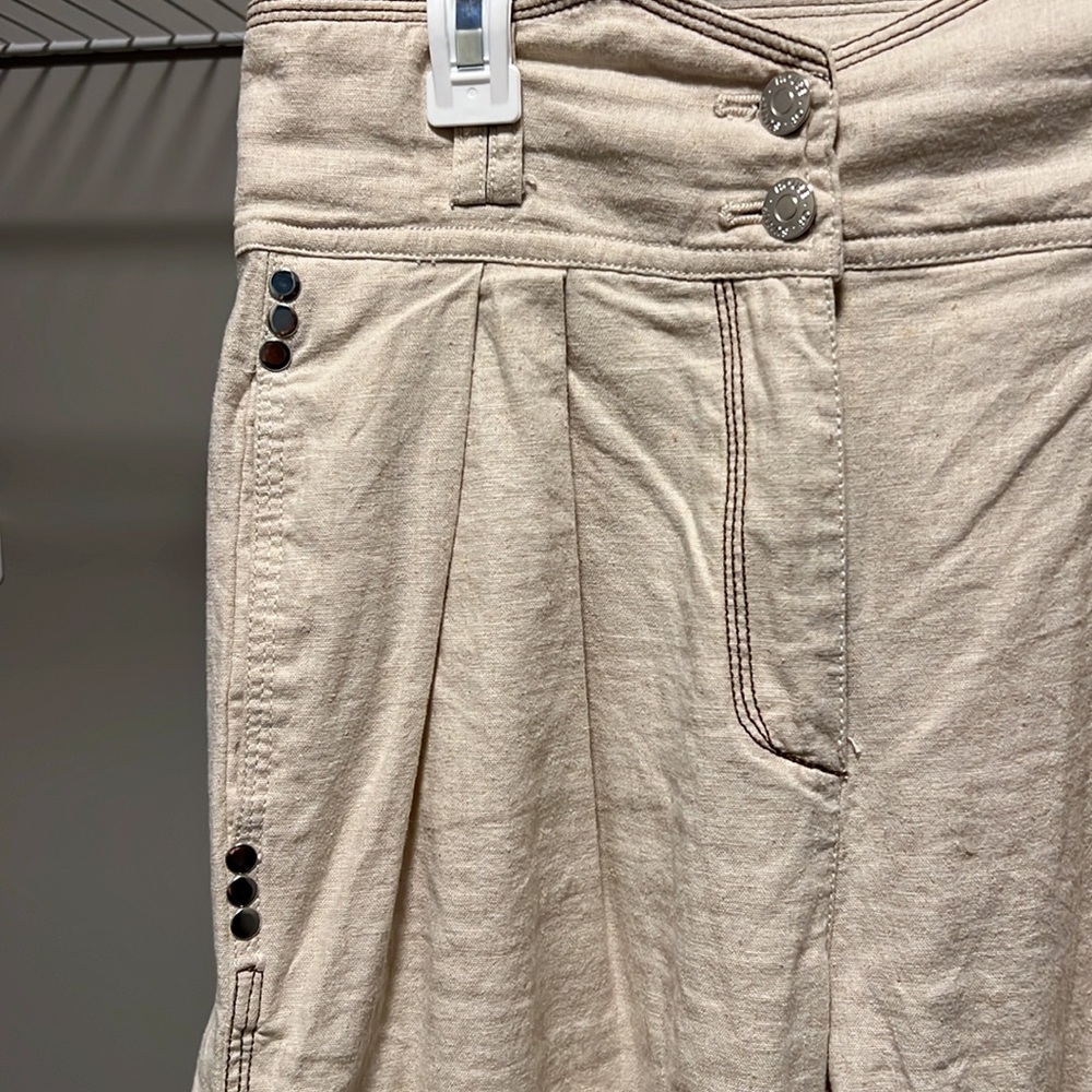NWOT * House of Sunny Tan Linen Pants in Size 4 - Picture 2 of 3